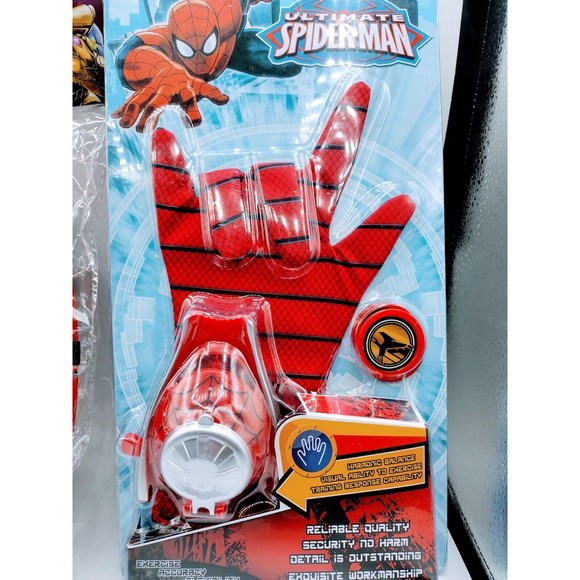 Spider-Man Light Up Mask & Gloves Blaster Set Halloween/Dress Up Shooter Marvel - Picture 3 of 7